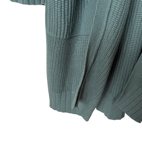 Lululemon Women's XL Sincerely Yours Green Wrap Sweater Long Sleeve Casual Knit - Picture 4 of 11